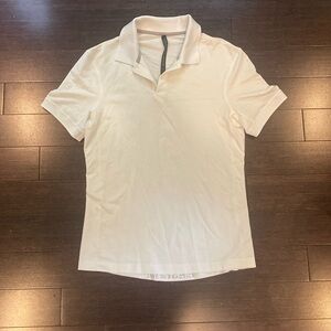 Men’s White Golf Shirt Size S